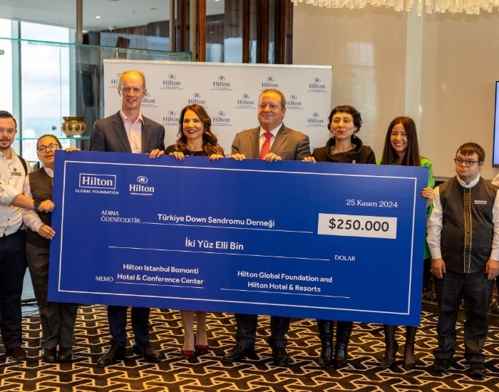 Hilton Global Vakfı, TDSD’ye 250 bin dolar bağışladı