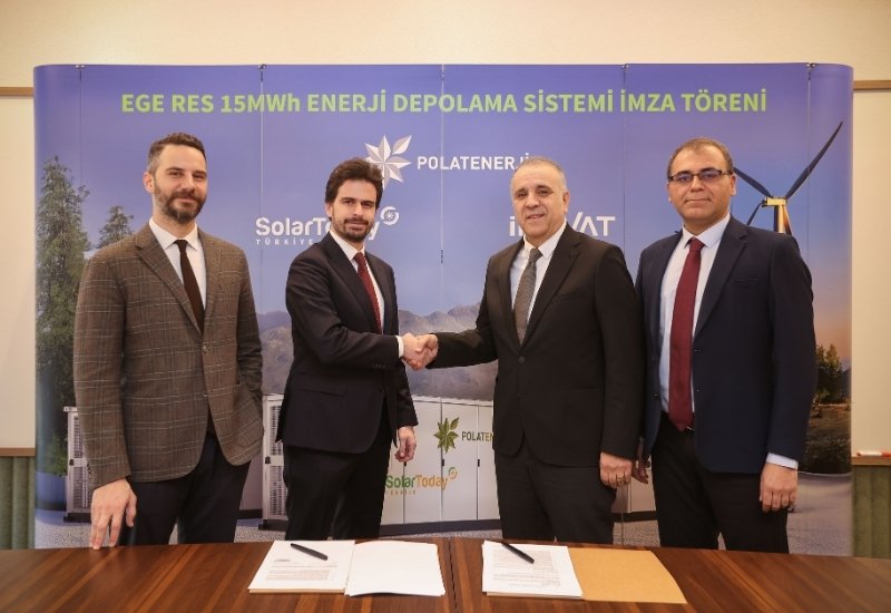 Polat Enerji ile SolarToday arasında 15 MWh enerji depolama sistemi anlaşma sağlandı