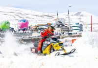 Dünya Kar Motosikleti Şampiyonası Erciyes’te gerçekleşti