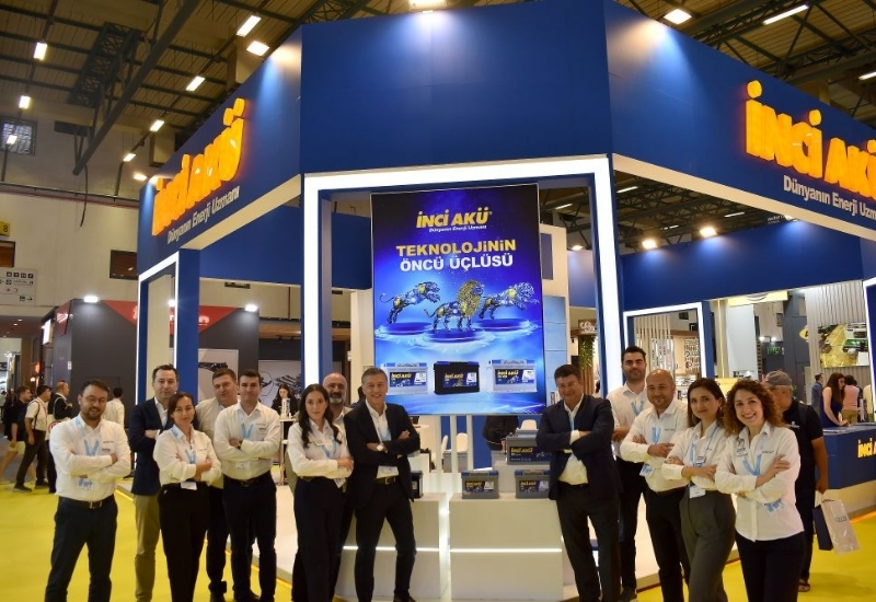 İnci Akü, 41 yıllık tecrübesini fuarda ziyaretçilere sergiledi