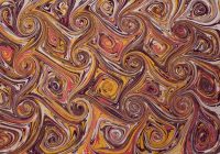 Boyanın suyla dansı Ebru Sergisi