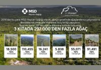 MSD Hayvan Sağlığı ve WeForest’ten 10 Yılda 297 bin ağaç