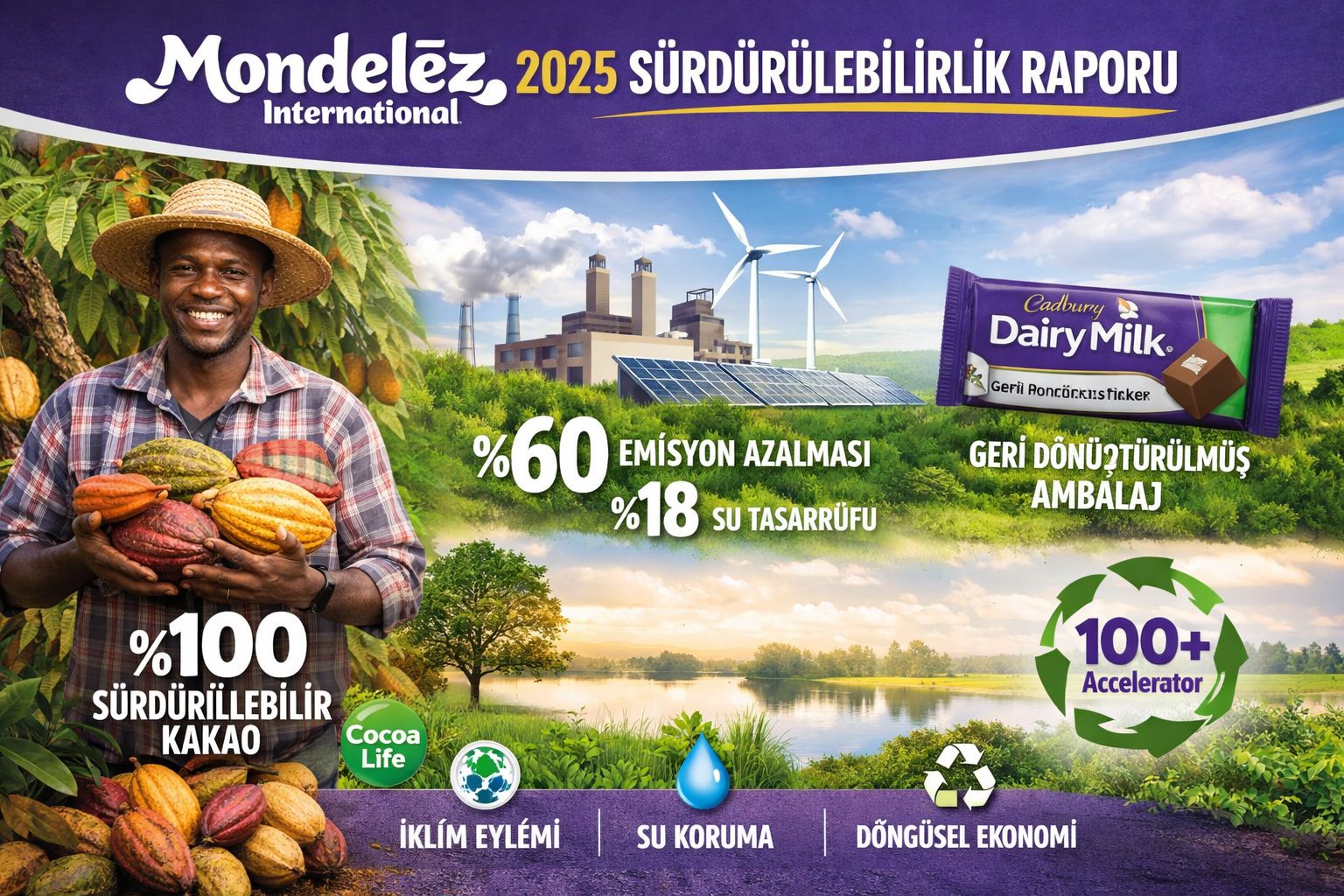 Mondelēz’den 2030’a Güçlü Sürdürülebilirlik Adımları